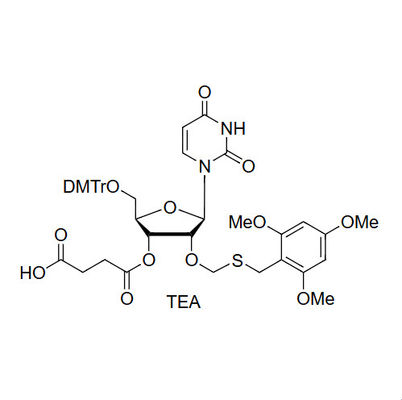 5'-O-DMTr-2'-O-TMBTM-U-3'-O-succinate, TEA salt