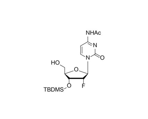 3'-O-TBDMS-2'-F-dC(Ac) TBDMS Protected Nucleosides