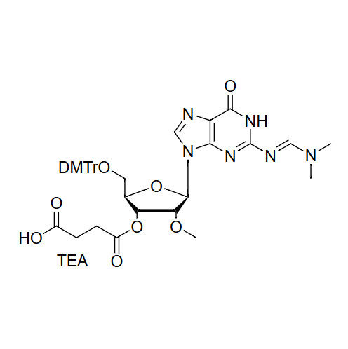 5'-O-DMTr-2'-OMe-G(dmf)-3'-O-succinate, TEA salt